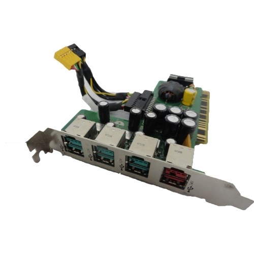 439755-001 Контроллер HP Powered USB Port Card 2-12V 4USB v.2.0 2x12v 1x24v PCI For POS Systems rp5700 439755-001 - фото 12343