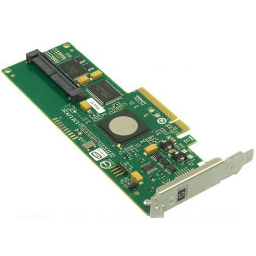 447431-001 Контроллер HP Serial Attached SCSI (SAS) Host Bus Adapter (HBA) - Has four internal ports with RAID - Half height (HH) 447431-001 - фото 12645