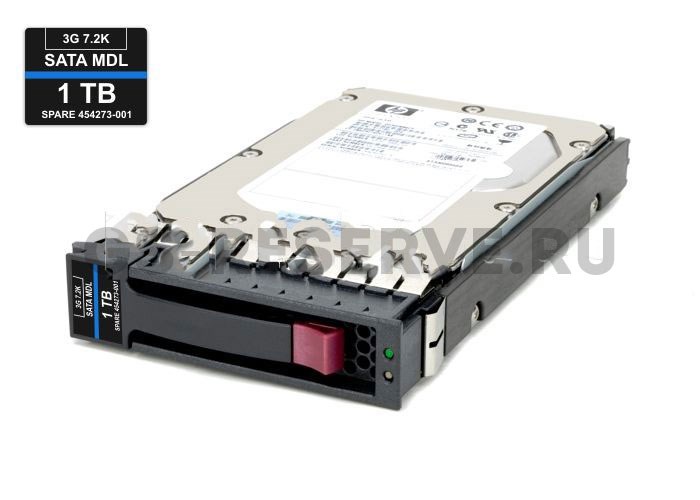 454146-B21 Жесткий диск HP 1TB 7.2K 3.5'' SATA 3Gb/s 454146-B21 - фото 12953