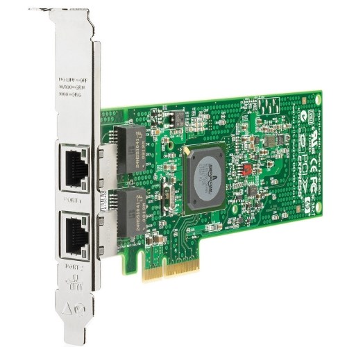 458492-B21 Сетевая Карта HP NC382T Dual Port Multifunction Gigabit Server Adapter (Broadcom) BCM5709CC0KPBG 2x1Гбит/сек 2xRJ45 LP PCI-E4x 458492-B21 - фото 13063