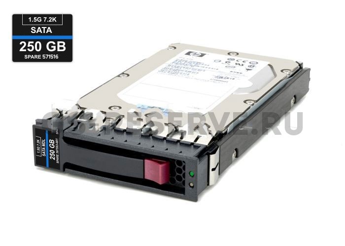 459318-001 Жесткий диск HP 250GB 7.2K 3.5'' SATA 3Gb/s 459318-001 - фото 13094