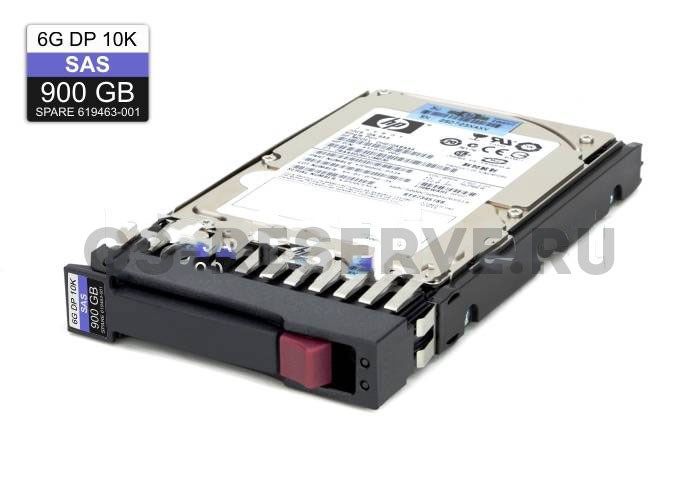 619291-B21 Жесткий диск HP 900GB 2.5'' 6G SAS 10K rpm для Proliant G1-G7 619291-B21 - фото 15808