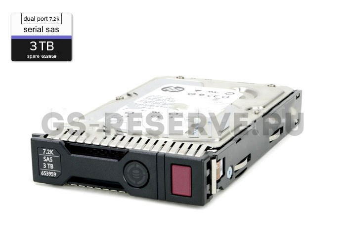 625030-001 Жесткий диск HP 3TB 7.2K 3.5'' MDL SAS 6Gb/s для Gen8 Gen9 625030-001 - фото 15838