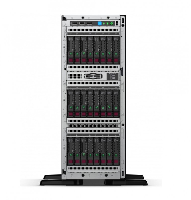 877621-421 Сервер ProLiant ML350 Gen10 Silver 4110 HotPlug Tower(4U)/Xeon8C 2.1GHz(11Mb)/1x16GbR1D_2666/P408i-aFBWC(2Gb/RAID 0/1/10/5/50/6/ 60)/noHDD(8/24up)SFF/noDVD/iLOstd/2NHPFans/4x1GbEth/1x800W(2up) 877621-421 - фото 18452