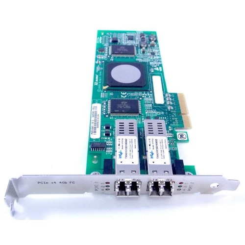 DF976 Сетевой Адаптер Dell (Qlogic) QLE2462-DELL PX2510401 2x4Гбит/сек Dual Port Fiber Channel HBA LP PCI-E4x DF976 - фото 20854