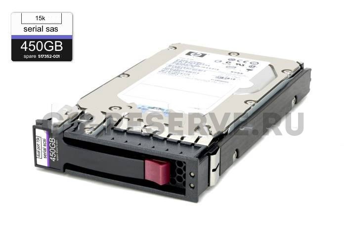 EF0450FATFE Жесткий диск HP G8 G9 450GB 15K 3.5'' SAS 6Gb/s EF0450FATFE - фото 21395