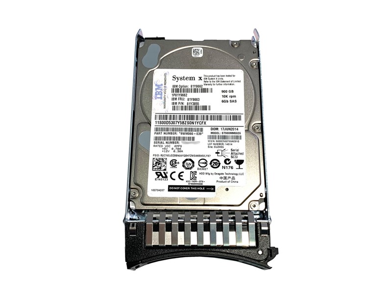 Жесткий диск IBM 81Y9663 900Gb SAS 2,5" HDD 81Y9663 - фото 26693