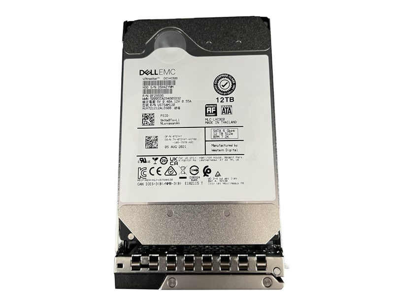 8JYD7 DELL 12TB 7.2K SATA 6G 3.5" Hard Drive 8JYD7 - фото 26746