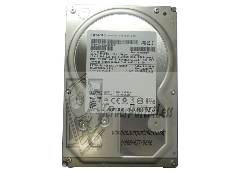 Жесткий диск Hitachi 0F10452 2Tb SATAII 3,5" HDD 0F10452 - фото 26798