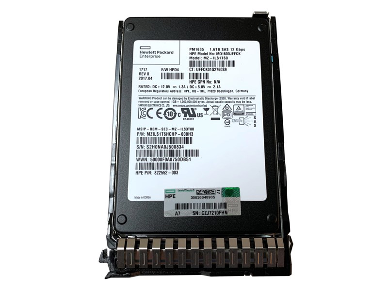 Жесткий диск HP 822563-B21 1,6Tb SAS 2,5" SSD 822563-B21 - фото 26853