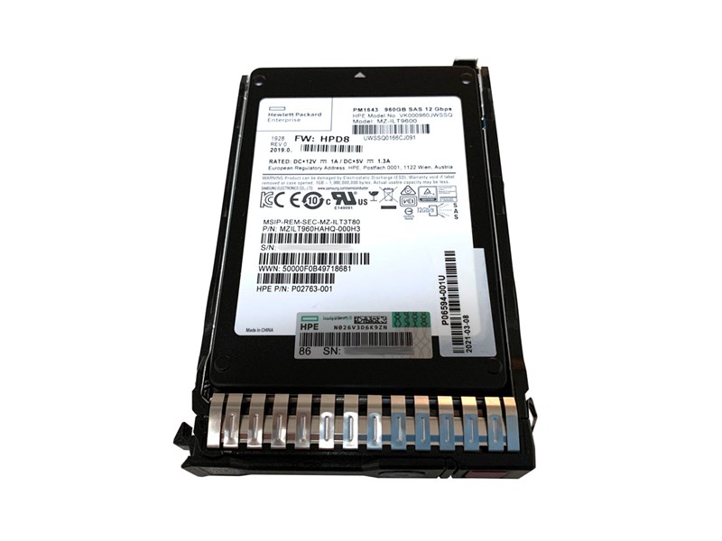 P06584-B21 HPE 960GB SAS 12G RI SSD DS SC Solid State Drive P06584-B21 - фото 26875