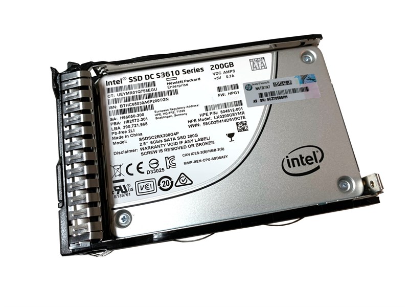 805377-001 HPE 200GB MU SATA 6G 2.5 SC Solid State Drive 805377-001 - фото 26943