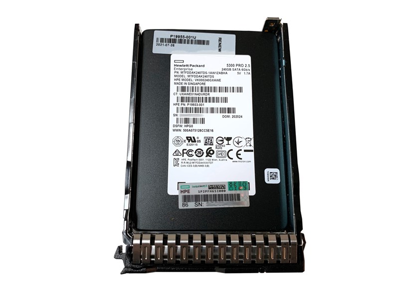 P19935-B21 HPE 240GB SATA RI SFF SC Solid State Drive P19935-B21 - фото 26964