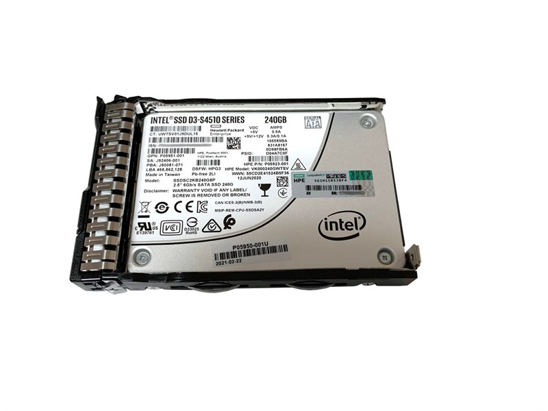 P08565-001 HPE 240GB SATA 6G RI SFF SC DS Solid State Drive P08565-001 - фото 26990