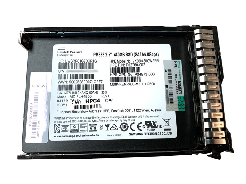 P04560-B21 HPE 480GB SATA 6G RI SFF SC DS Solid State Drive P04560-B21 - фото 27022