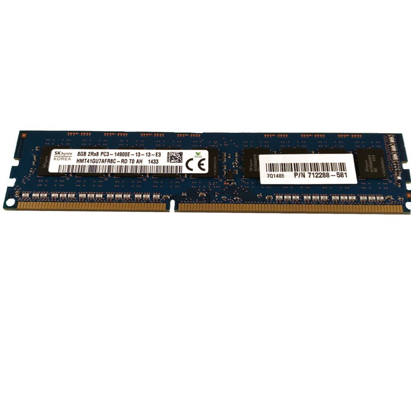 712288-581 HP 8GB 1 PC3-14900E DDR3 Unbuffered ECC Memory 712288-581 - фото 27286