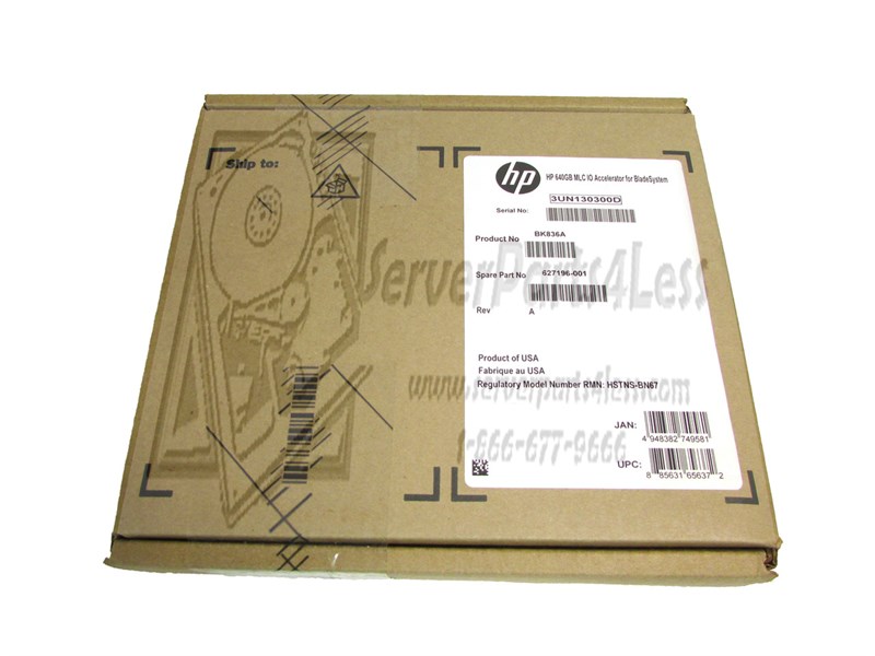 BK836A HP BladeSystem c-Class 640GB IO Accelerator Card BK836A - фото 27433