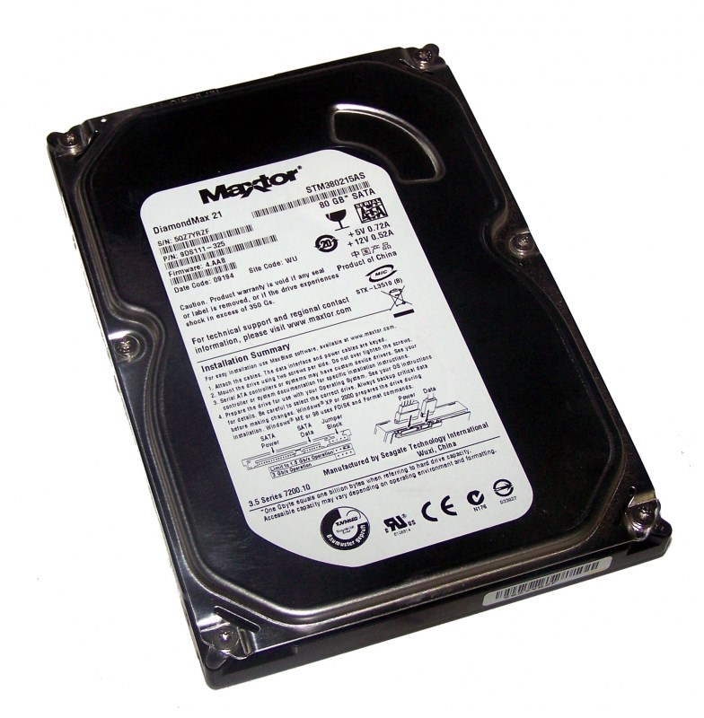 Жесткий диск Maxtor STM380215AS 80Gb 7200 SATAII 3.5" HDD STM380215AS - фото 27919