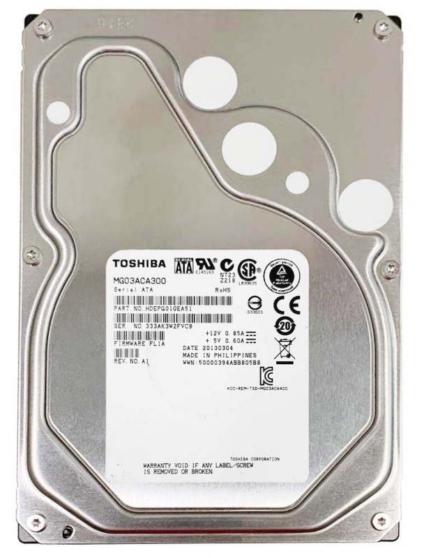 Жесткий диск Toshiba HDEPQ01GEA51 3Tb 7200 SATAIII 3,5" HDD HDEPQ01GEA51 - фото 28015