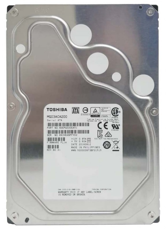 Жесткий диск Toshiba MG03ACA200 2Tb 7200 SATAIII 3,5" HDD MG03ACA200 - фото 28018