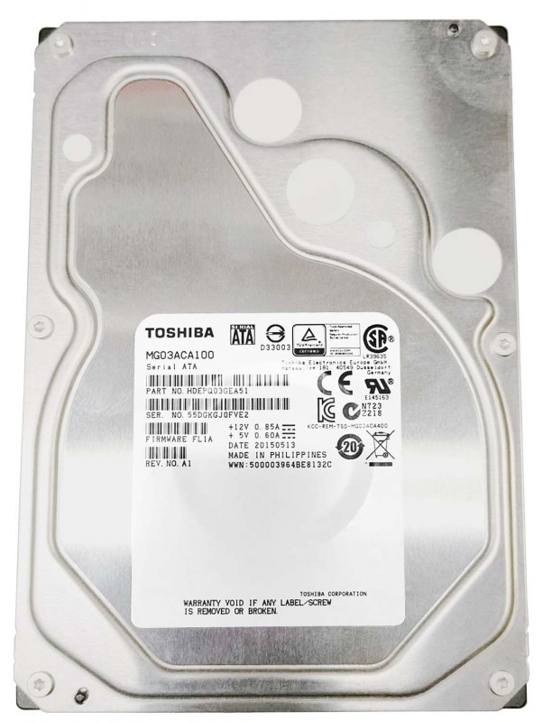 Жесткий диск Toshiba HDEPQ03GEA51 1Tb 7200 SATAIII 3,5" HDD HDEPQ03GEA51 - фото 28021