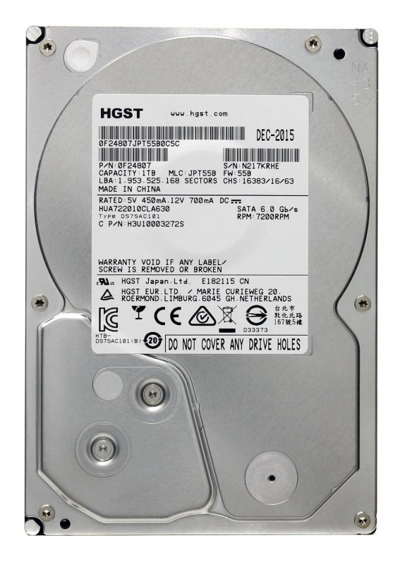 Жесткий диск Hitachi HUA722010CLA630 1Tb 7200 SATAIII 3.5" HDD HUA722010CLA630 - фото 28072