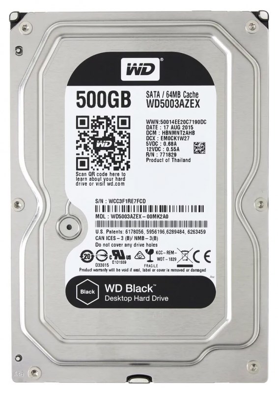 Жесткий диск Western Digital WD5003AZEX 500Gb SATA 3,5" HDD WD5003AZEX - фото 28145