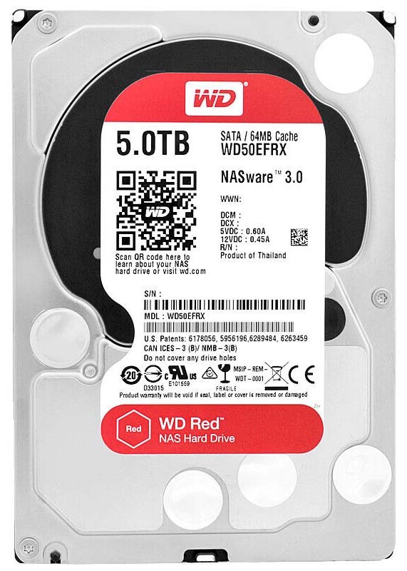 Жесткий диск Western Digital WD50EFRX 5Tb IntelliPower SATAIII 3.5" HDD WD50EFRX - фото 28164