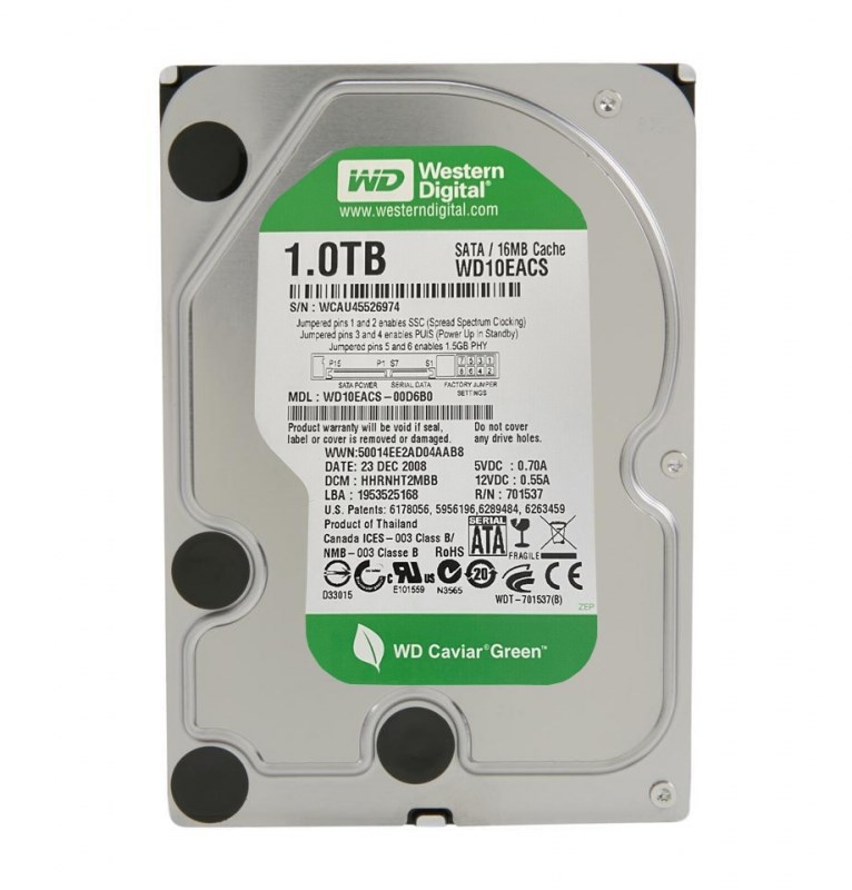 Жесткий диск Western Digital WD10EACS 1Tb SATAII 3,5" HDD WD10EACS - фото 28278