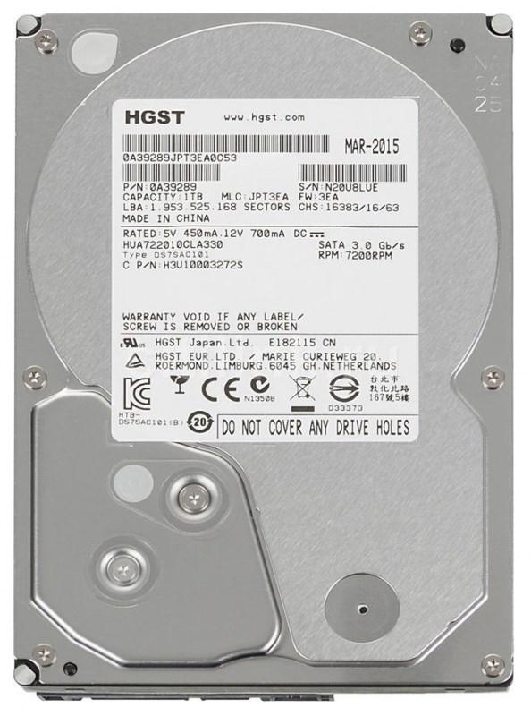 Жесткий диск Hitachi 0A39289 1Tb SATAII 3,5" HDD 0A39289 - фото 28303