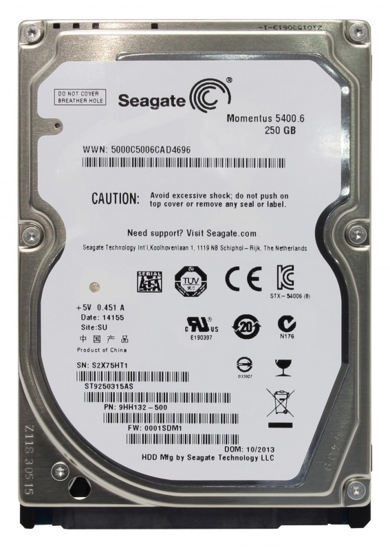 Жесткий диск Seagate ST9250315AS 250Gb 5400 SATAII 2,5" HDD ST9250315AS - фото 28363