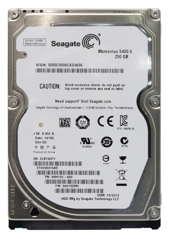 Жесткий диск Seagate 9HH132 250Gb 5400 SATAII 2,5" HDD 9HH132 - фото 28366