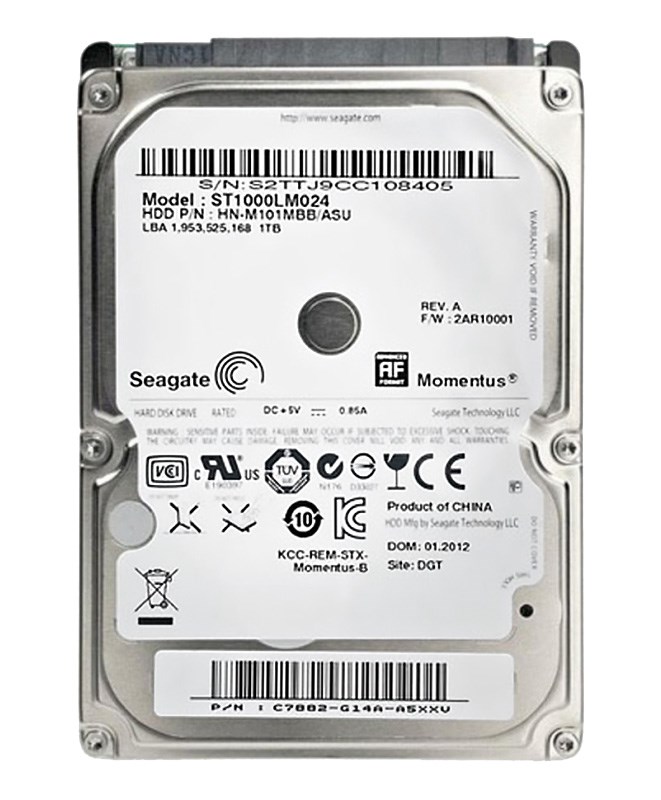 Жесткий диск Seagate HN-M101MBB 1Tb 5400 SATAII 2,5" HDD HN-M101MBB - фото 28381