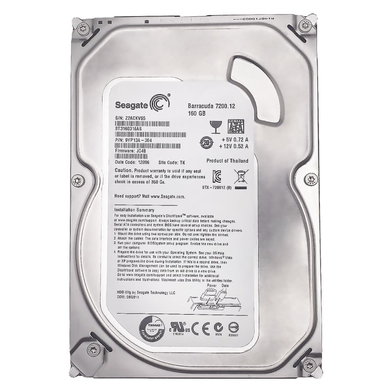 Жесткий диск Seagate ST3160316AS 160Gb 7200 SATAIII 3.5" HDD ST3160316AS - фото 28596