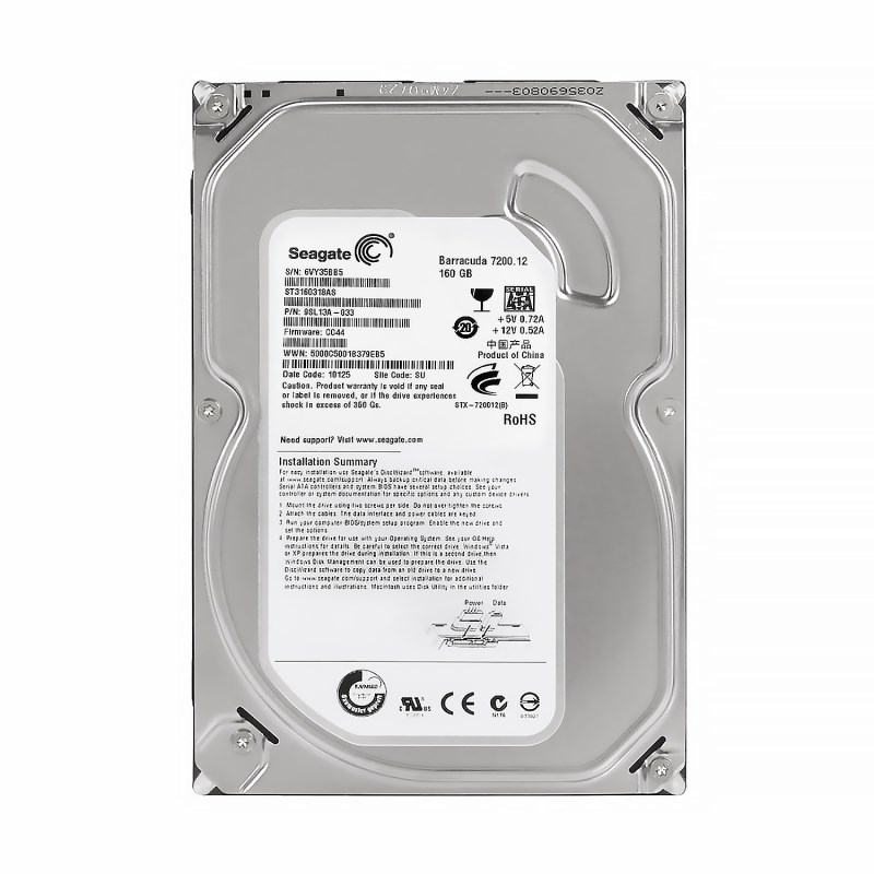 Жесткий диск Seagate ST3160318AS 160Gb SATAII 3,5" HDD ST3160318AS - фото 28689