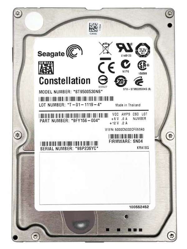 Жесткий диск Seagate 9FY156 500Gb SATAII 2,5" HDD 9FY156 - фото 28726