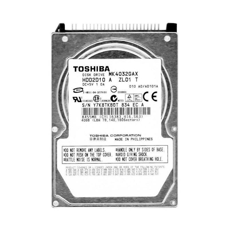 Жесткий диск Toshiba MK4032GAX 40Gb 5400 IDE 2,5" HDD MK4032GAX - фото 28744