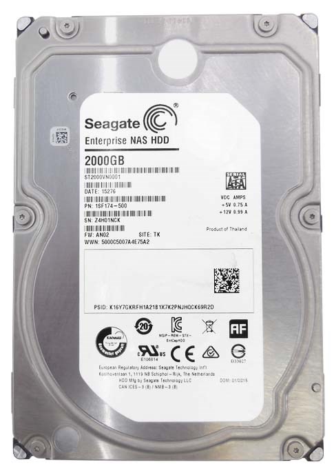 Жесткий диск Seagate ST2000VX000 2Tb SATAIII 3,5" HDD ST2000VX000 - фото 28891