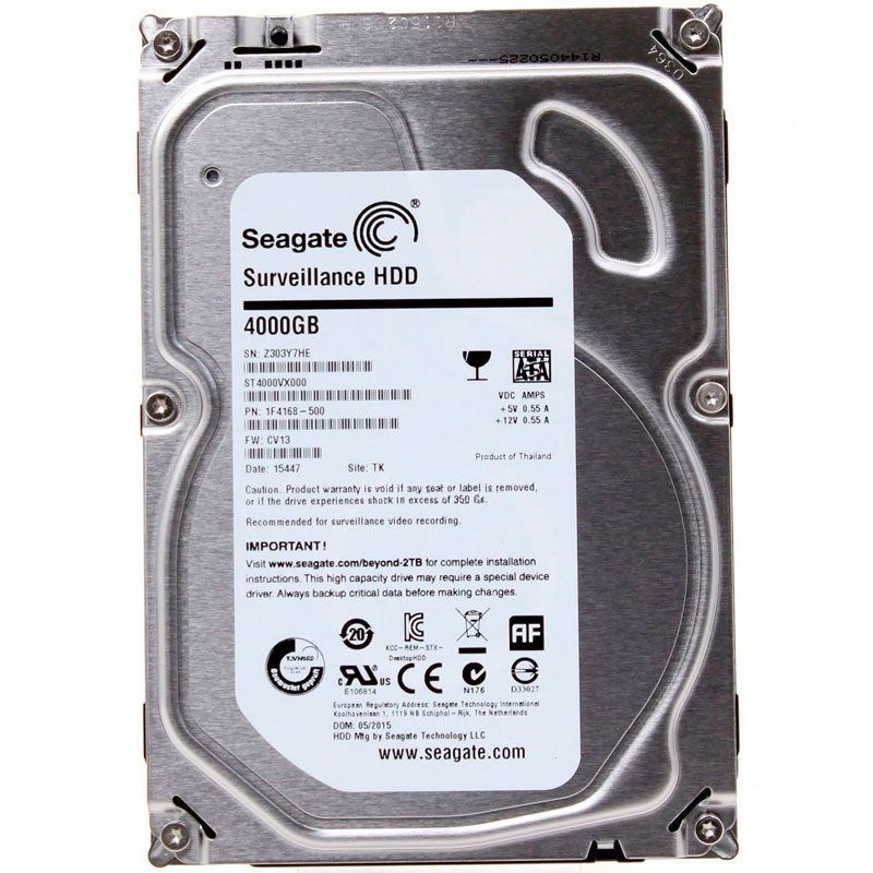 Жесткий диск Seagate ST4000VX000 4Tb SATAIII 3,5" HDD ST4000VX000 - фото 28897