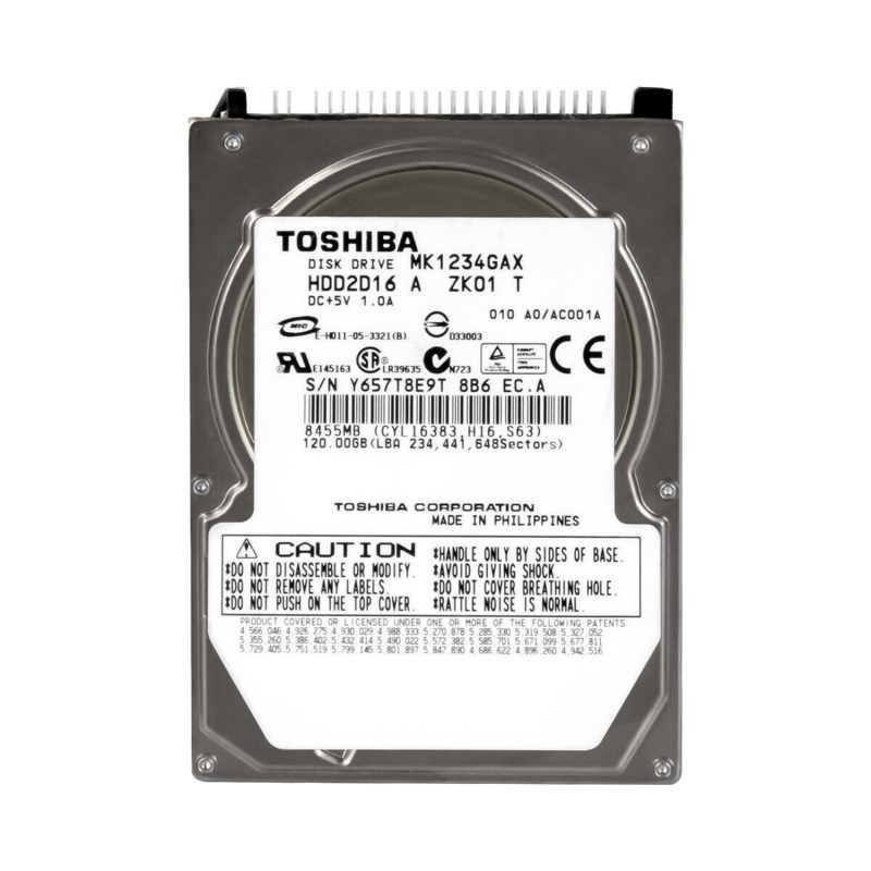 Жесткий диск Toshiba MK1234GAX 120Gb 5400 IDE 2,5" HDD MK1234GAX - фото 28994