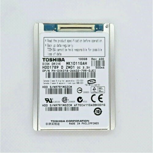 Жесткий диск Toshiba MK1011GAH 100Gb 4200 IDE 1,8" HDD MK1011GAH - фото 29733