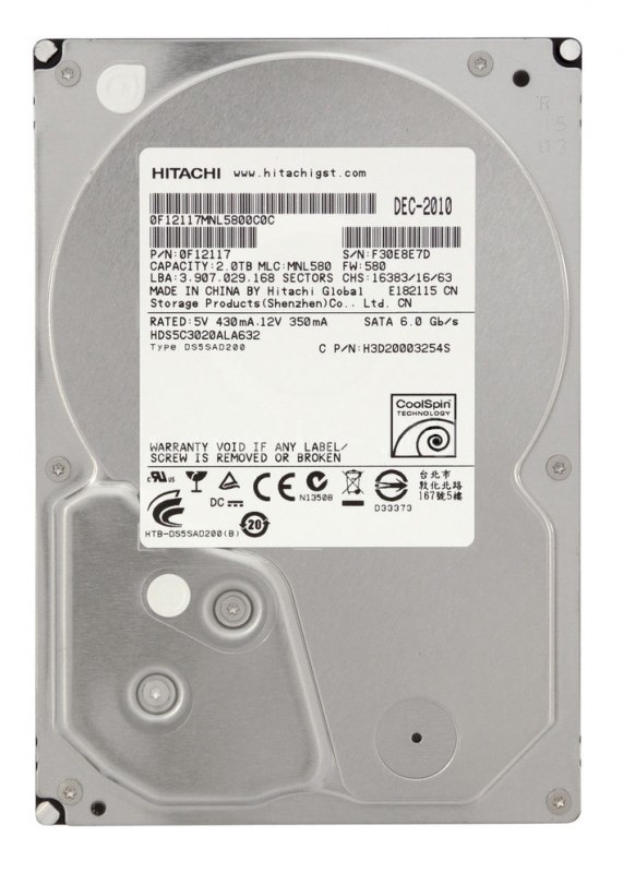 Жесткий диск Hitachi 0F12117 2Tb SATAIII 3,5" HDD 0F12117 - фото 29739