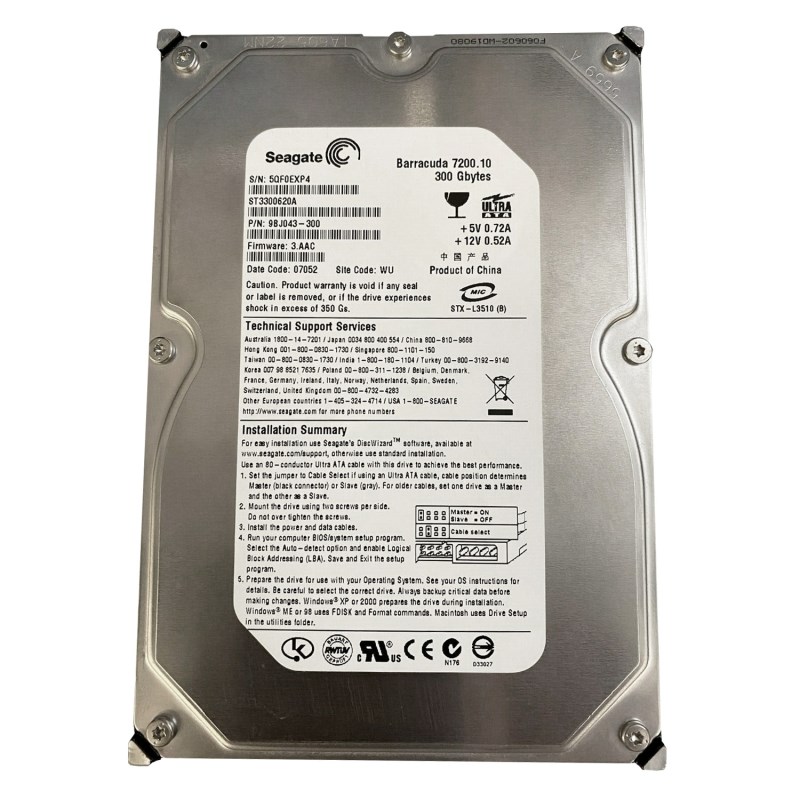 Жесткий диск Seagate ST3300620A 300Gb 7200 IDE 3.5" HDD ST3300620A - фото 29906