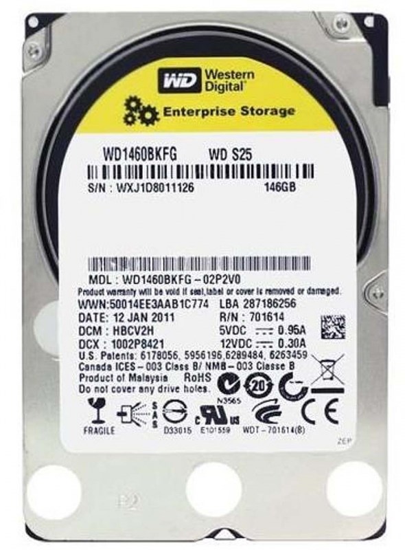 Жесткий диск Western Digital WD1460BKFG 146Gb SAS 2,5" HDD WD1460BKFG - фото 30053