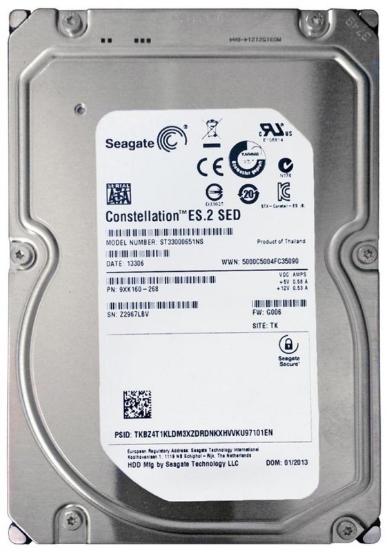 Жесткий диск Seagate 9XK160 3Tb 7200 SATAIII 3.5" HDD 9XK160 - фото 30335