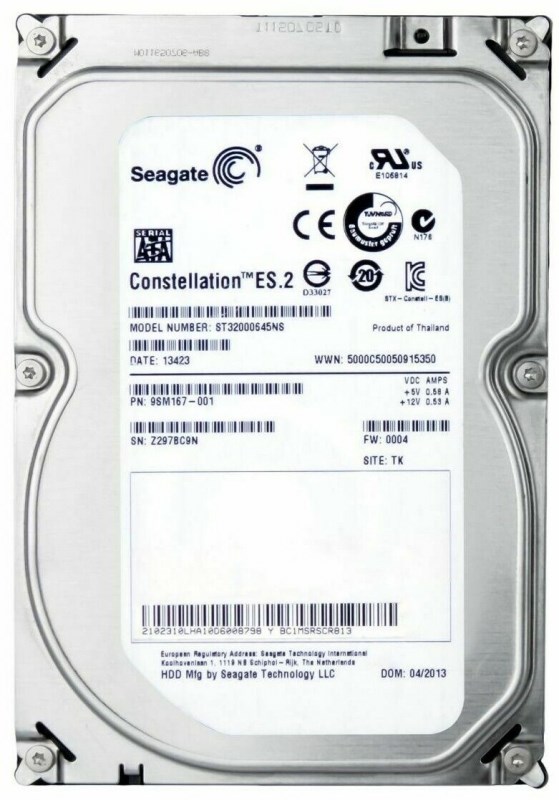 Жесткий диск Seagate 9SM167 2Tb SATAIII 3,5" HDD 9SM167 - фото 30451