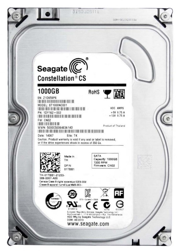 Жесткий диск Seagate 1DY162 1Tb SATAIII 3,5" HDD 1DY162 - фото 30458