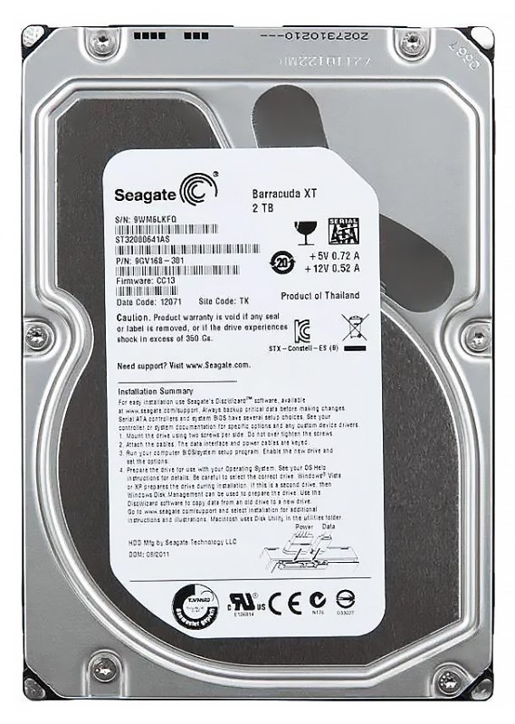 Жесткий диск Seagate 9GV168 2Tb SATAIII 3,5" HDD 9GV168 - фото 30461