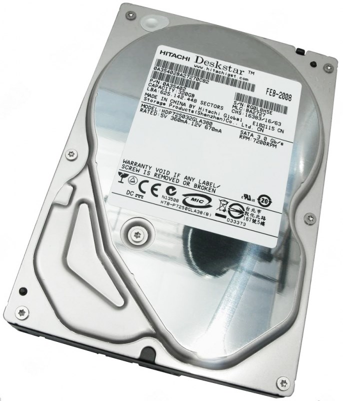 Жесткий диск Hitachi 0A35402 320Gb 7200 SATAII 3.5" HDD 0A35402 - фото 30572