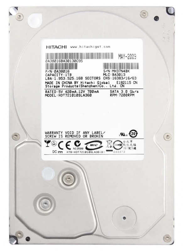 Жесткий диск Hitachi 0A38016 1Tb SATAII 3,5" HDD 0A38016 - фото 30700